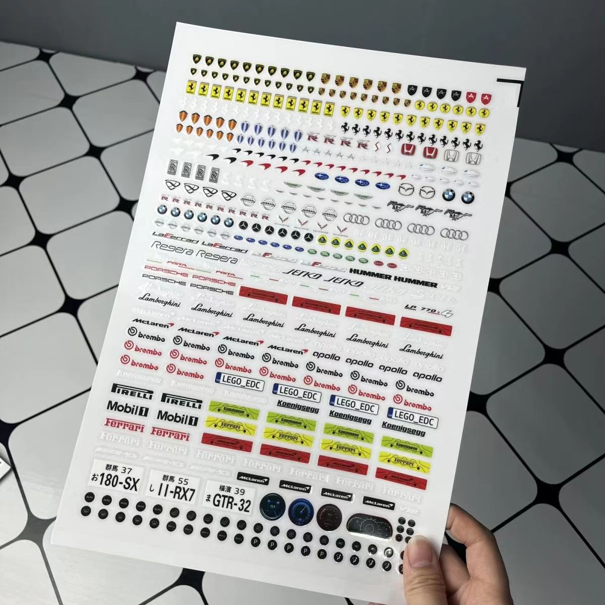 AoBrick Stickers for Supercars