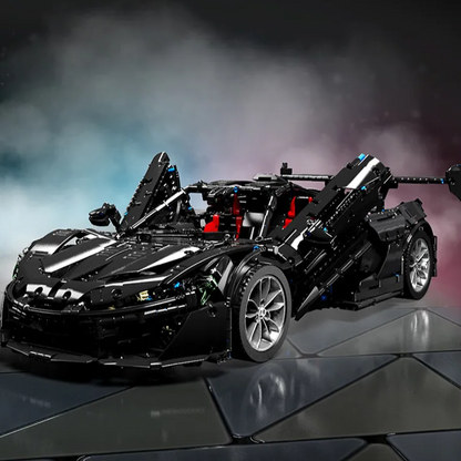 AoBrick Supercar Black P1 with Rear Spoiler Q1001