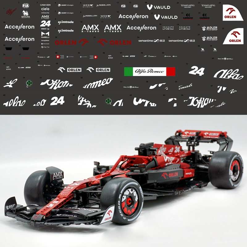 AoBrick Stickers for Alfa Romeo F1 Team ORLEN CaDA C64005