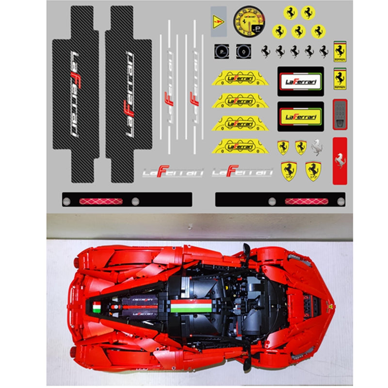 AoBrick Stickers for Laferrari CaDA Viva Hypercar C61505